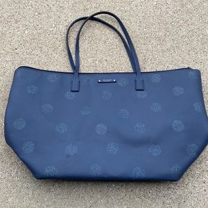 Kate Spade Haven Lane - Navy glitter polka dot tote